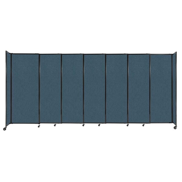 StraightWall Sliding Portable Partition 15'6" x 6'10" Caribbean Fabric